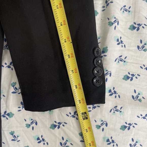 Joseph & Feiss Men's Silk Sports Coat Size 44 Short Black Classic Formal - Picture 5 of 9